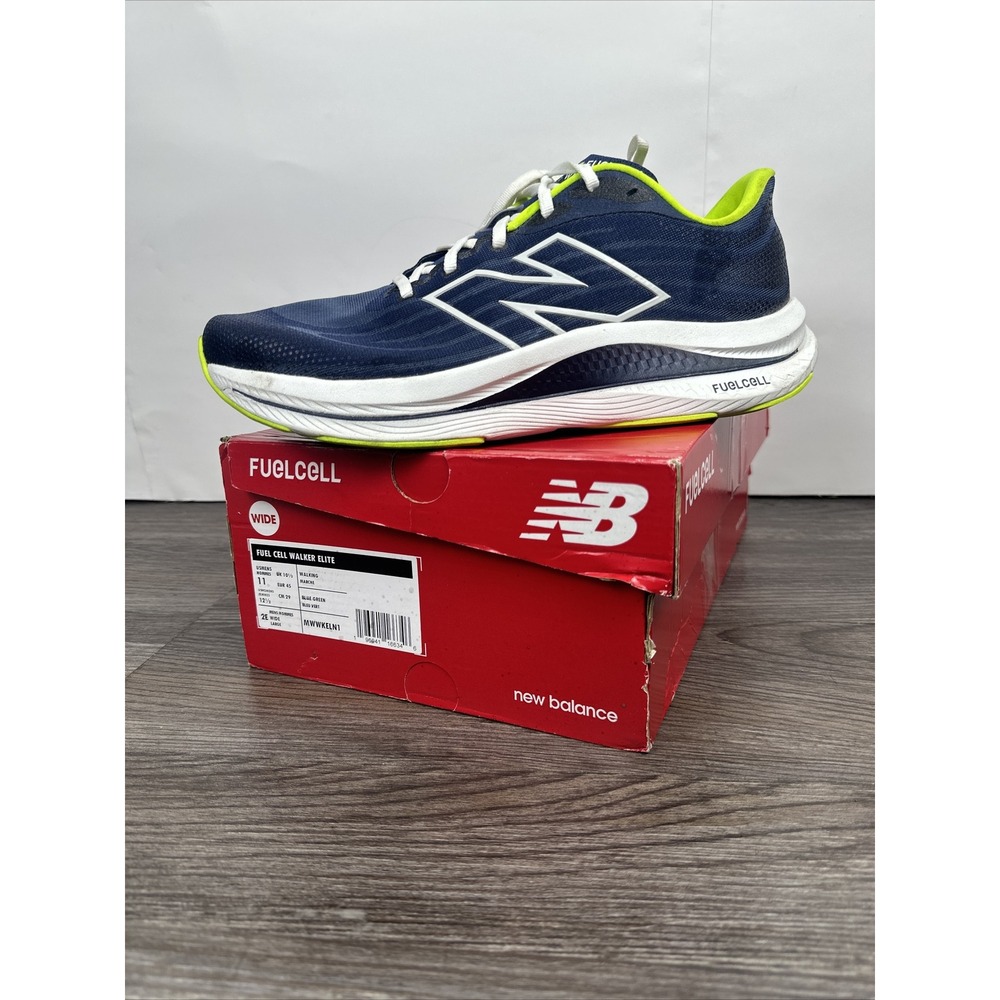 Men's New Balance, FuelCell Walker Elite‎ Walking Shoe Blue Multi Mesh Size 11